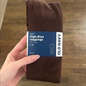 Old Navy Chocolate High-Rise Leggings